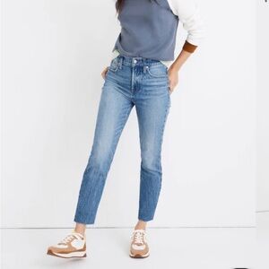 Madewell The Perfect Vintage Jean in Enmore Wash: Raw Hem Edition Size 25